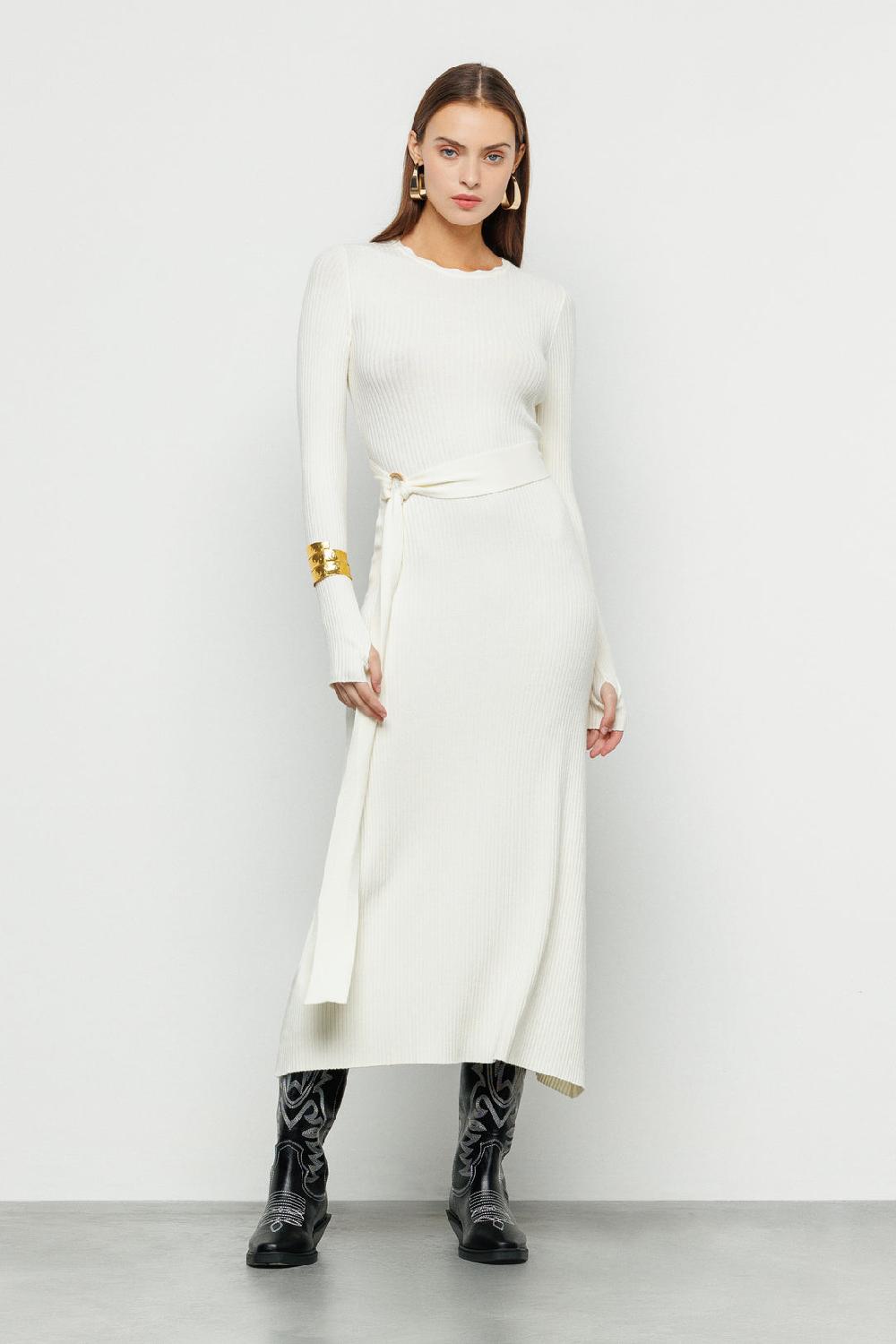 Akep ABITO MIDI AKEP A COSTINE A MANICA LUNGA