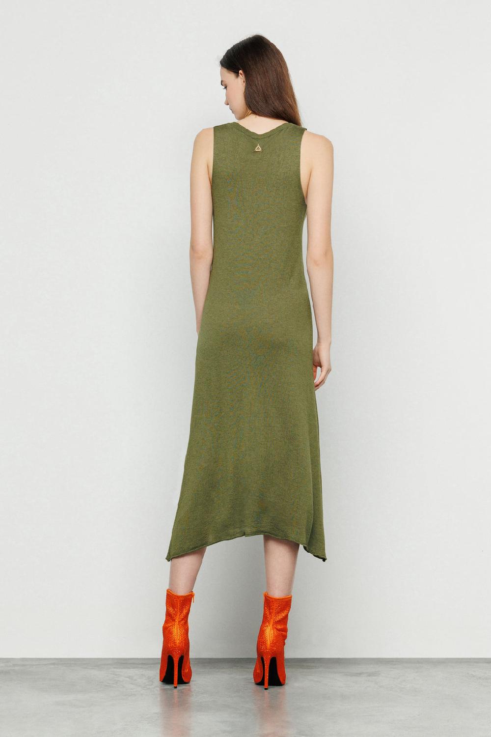 Akep ABITO MIDI AKEP CON SCOLLO A V SMANICATO