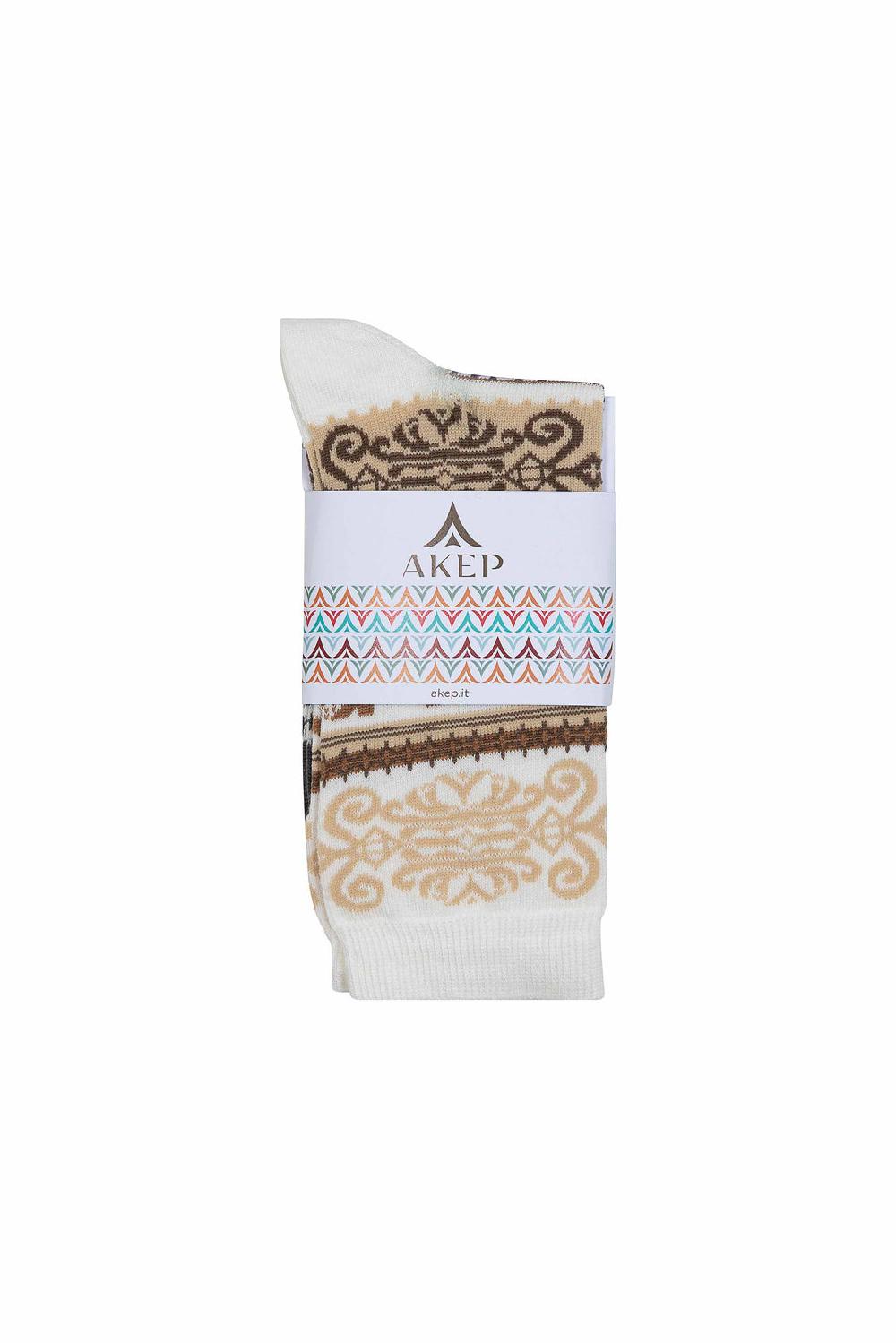 Akep CALZINI CORTI AKEP IN TESSUTO JACQUARD