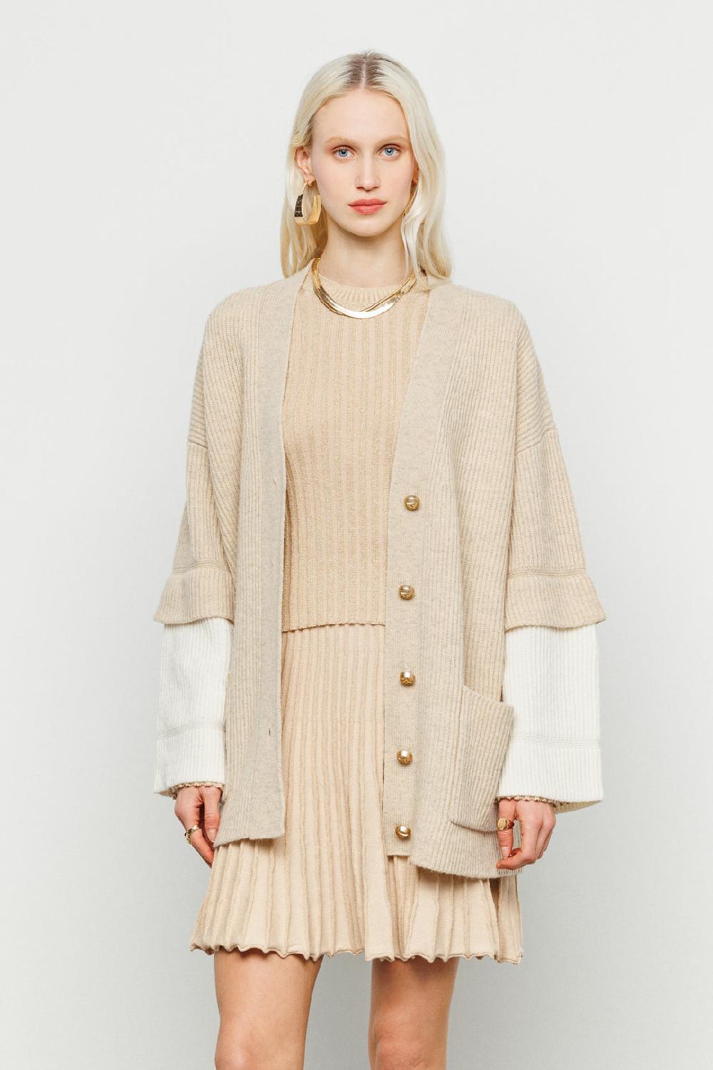 Akep CARDIGAN AKEP CON BOTTONI IN METALLO LOGATI