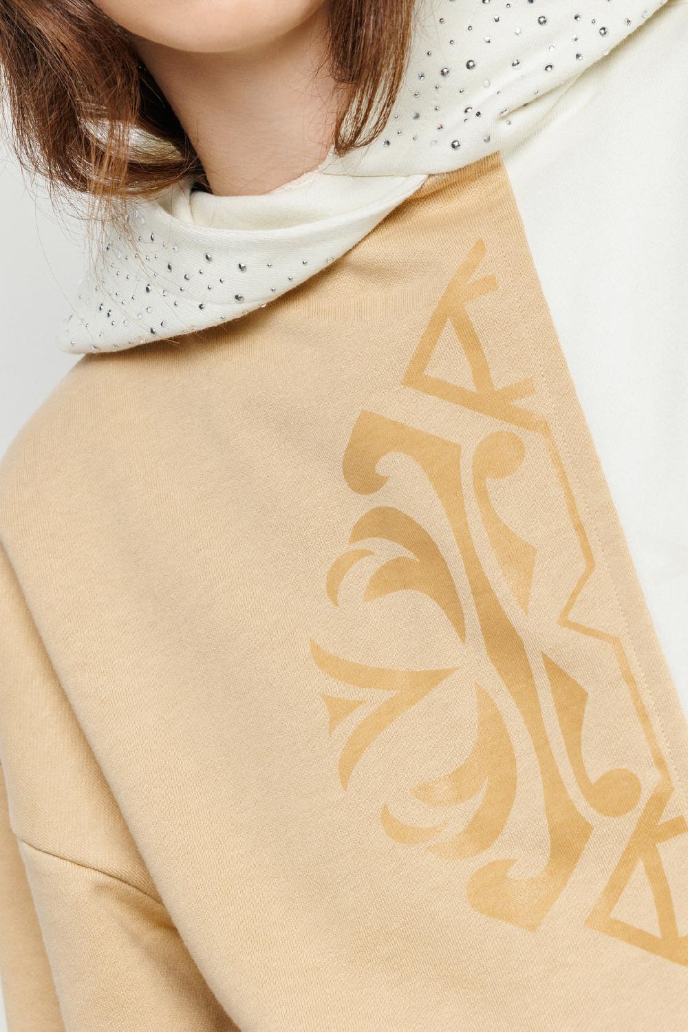 Akep FELPA AKEP CON CAPPUCCIO ASIMMETRICA