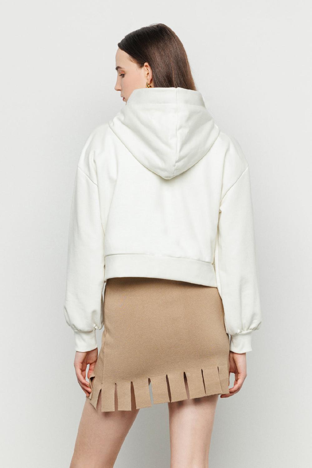 Akep FELPA AKEP CROP CON CAPPUCCIO