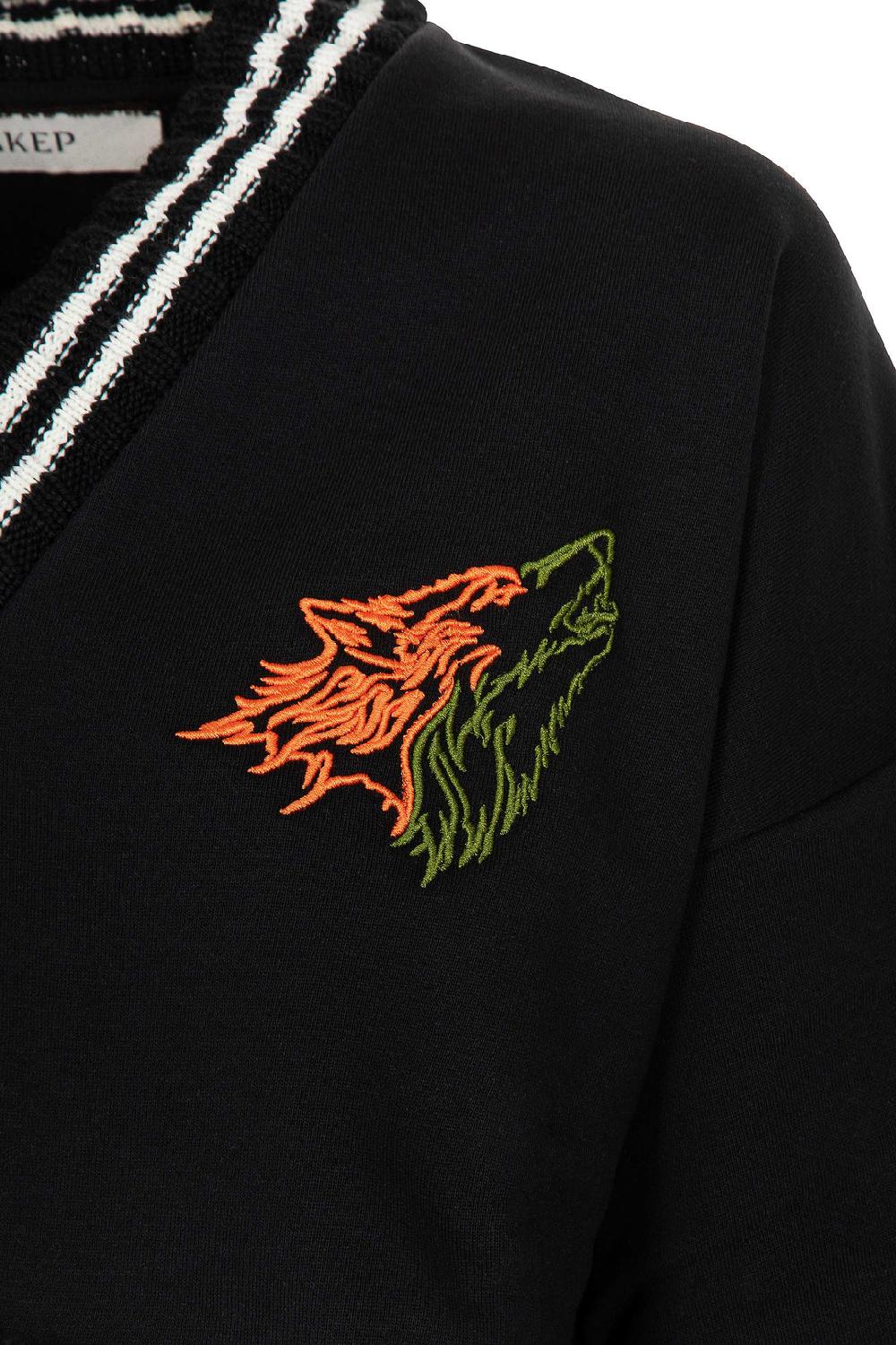 Akep FELPA AKEP CROPPED CON MANICHE IN JACQUARD