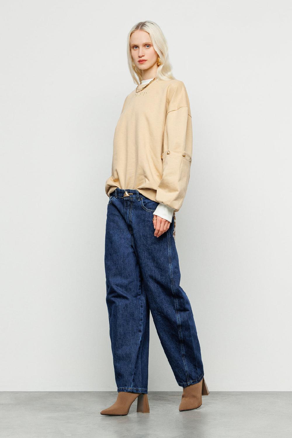 Akep FELPA AKEP GIROCOLLO CUT OUT SULLE MANICHE