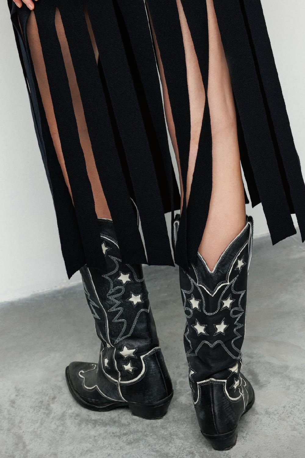 Akep GONNA CORTA AKEP IN VISCOSA CON FRANGE