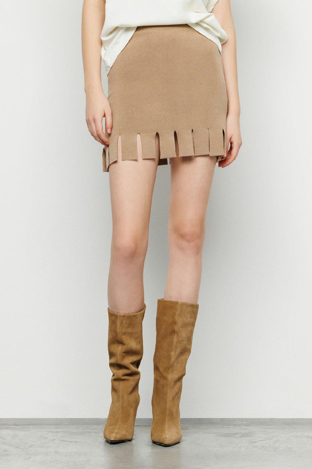 Akep GONNA CORTA AKEP IN VISCOSA CON FRANGE