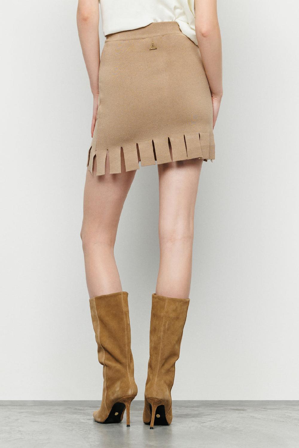 Akep GONNA CORTA AKEP IN VISCOSA CON FRANGE