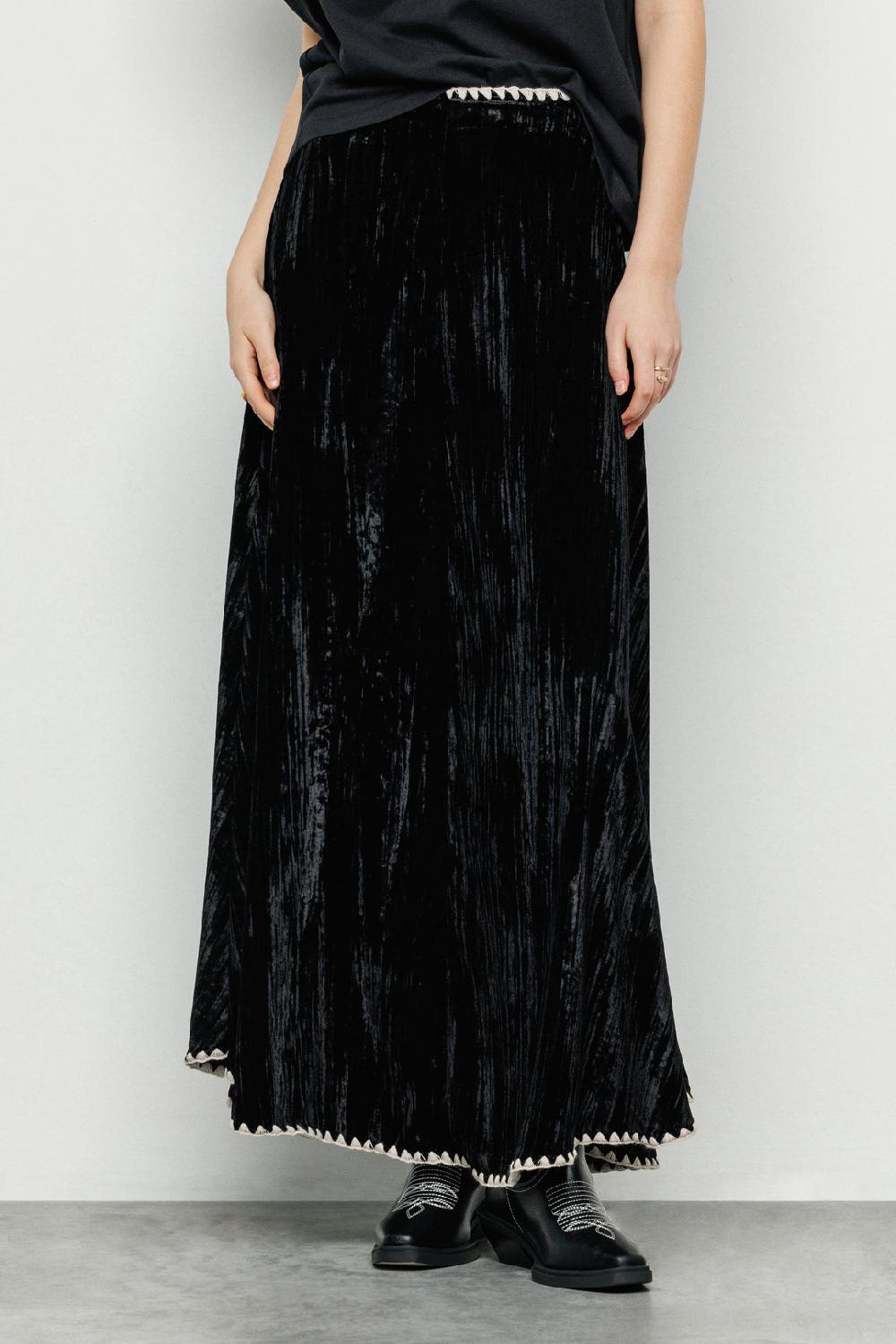 Akep GONNA LUNGA AKEP IN VELLUTO MARTELLATO