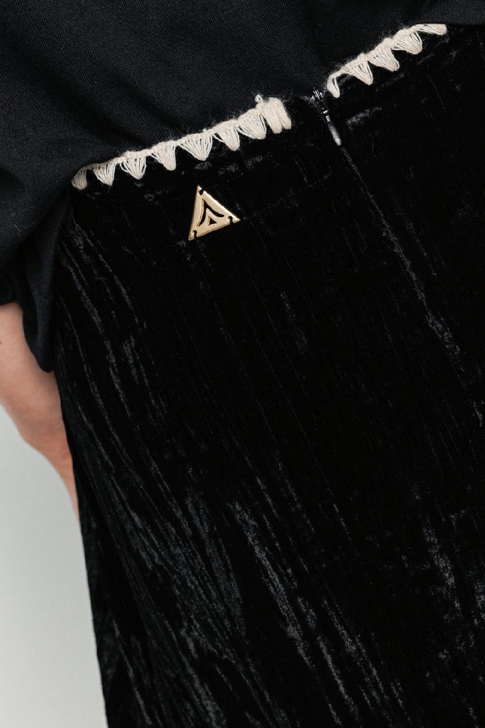 Akep GONNA LUNGA AKEP IN VELLUTO MARTELLATO