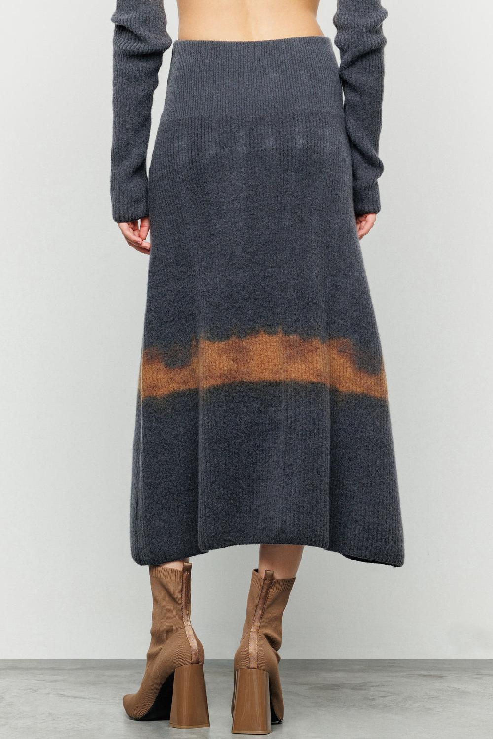 Akep GONNA MIDI AKEP EFFETTO TIE&DIE IN MAGLIA