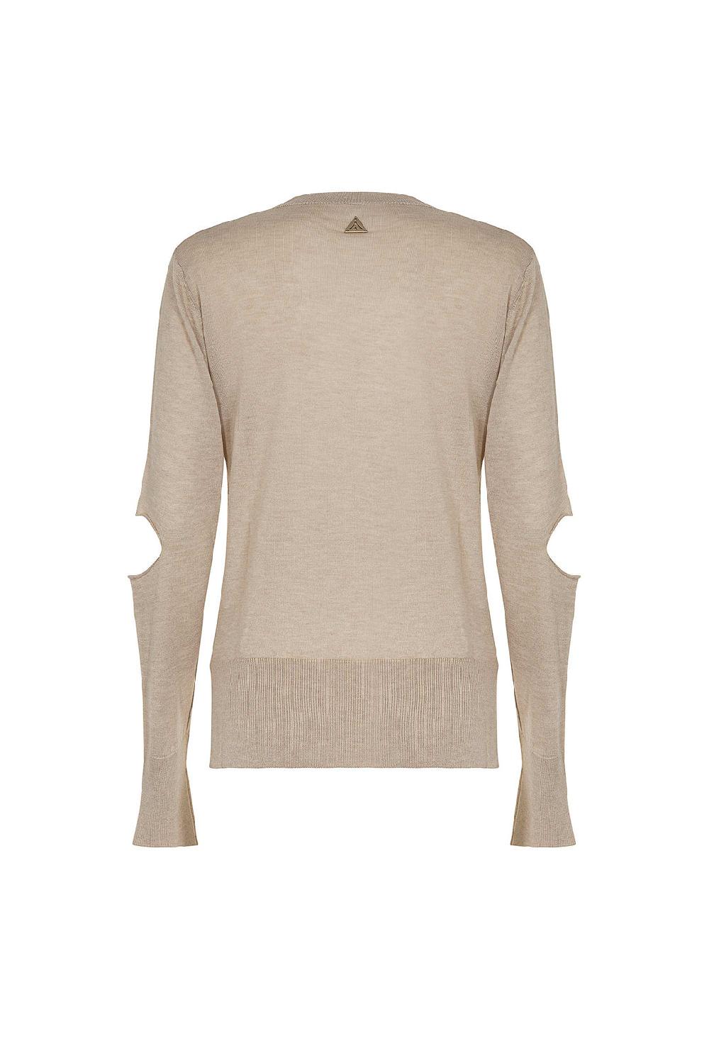 Akep MAGLIA AKEP GIROCOLLO CUT OUT SUI GOMITI