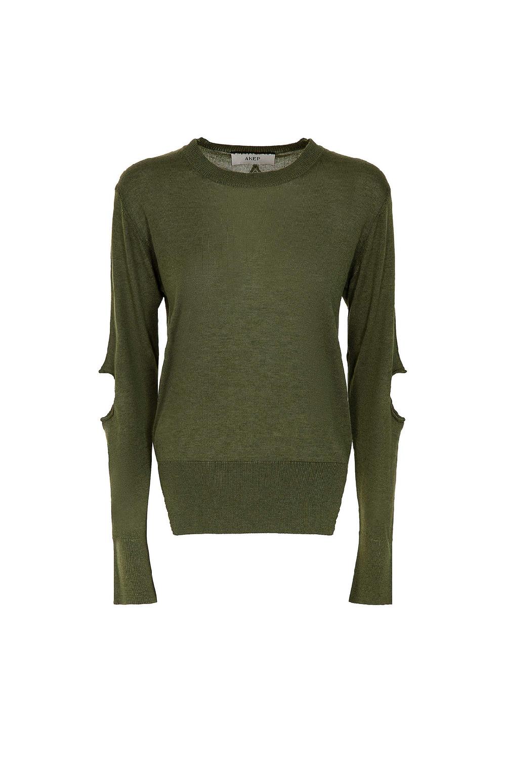 Akep MAGLIA AKEP GIROCOLLO CUT OUT SUI GOMITI