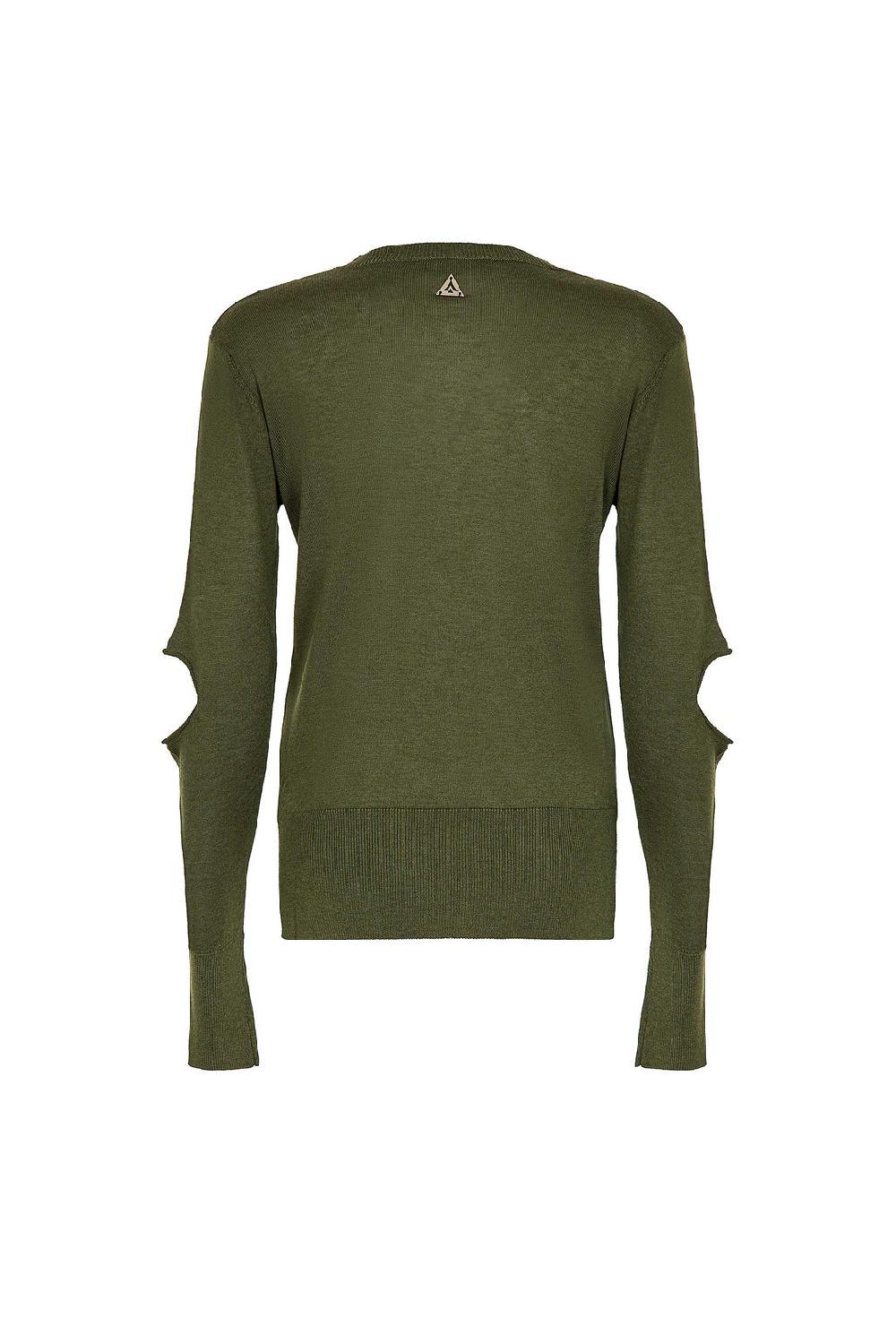 Akep MAGLIA AKEP GIROCOLLO CUT OUT SUI GOMITI