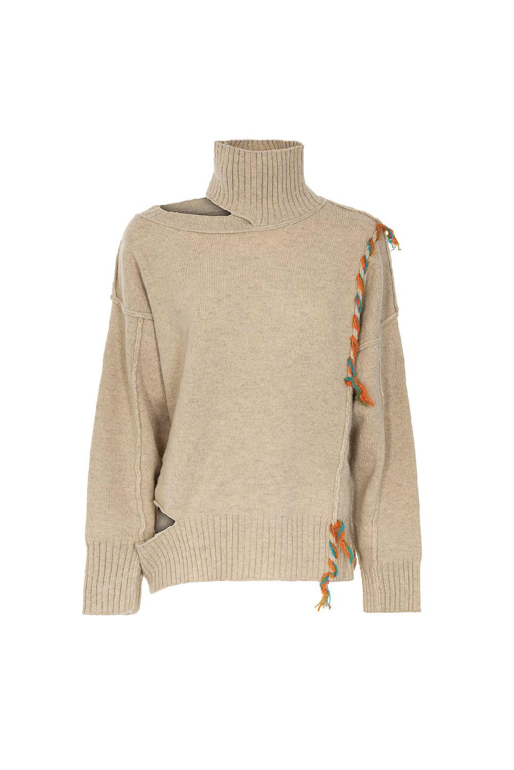 Akep MAGLIONE AKEP A COLLO ALTO DETTAGLI CUT OUT