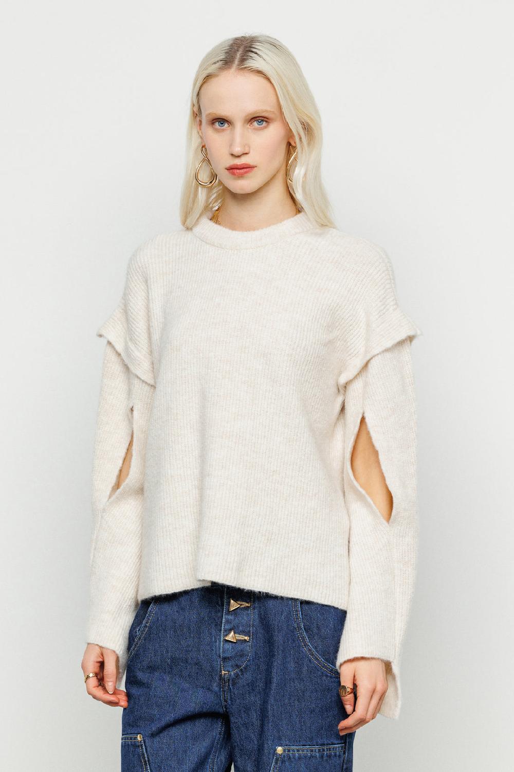 Akep MAGLIONE GIROCOLLO CON MANICHE CUT OUT