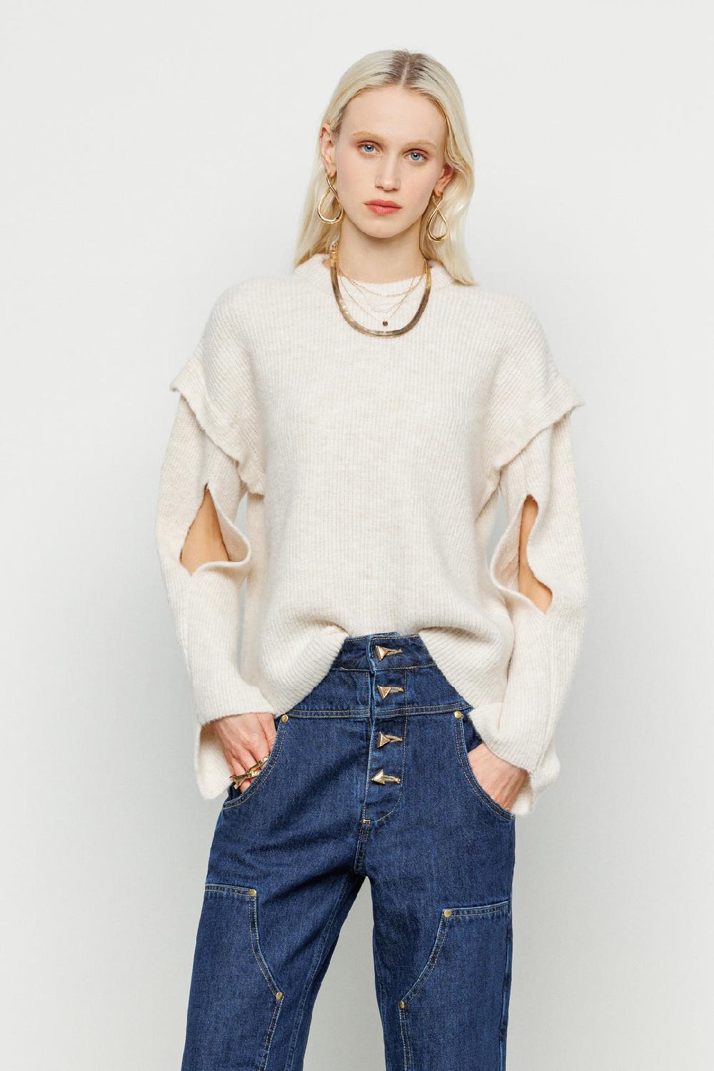 Akep MAGLIONE GIROCOLLO CON MANICHE CUT OUT