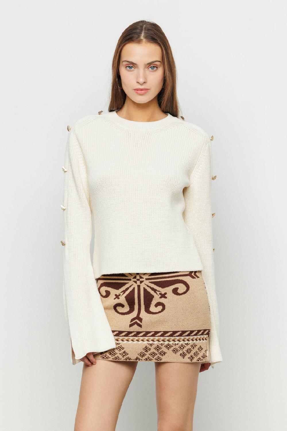 Akep MINIGONNA AKEP IN MAGLIA JACQUARD