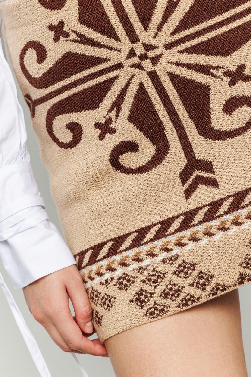 Akep MINIGONNA AKEP IN MAGLIA JACQUARD