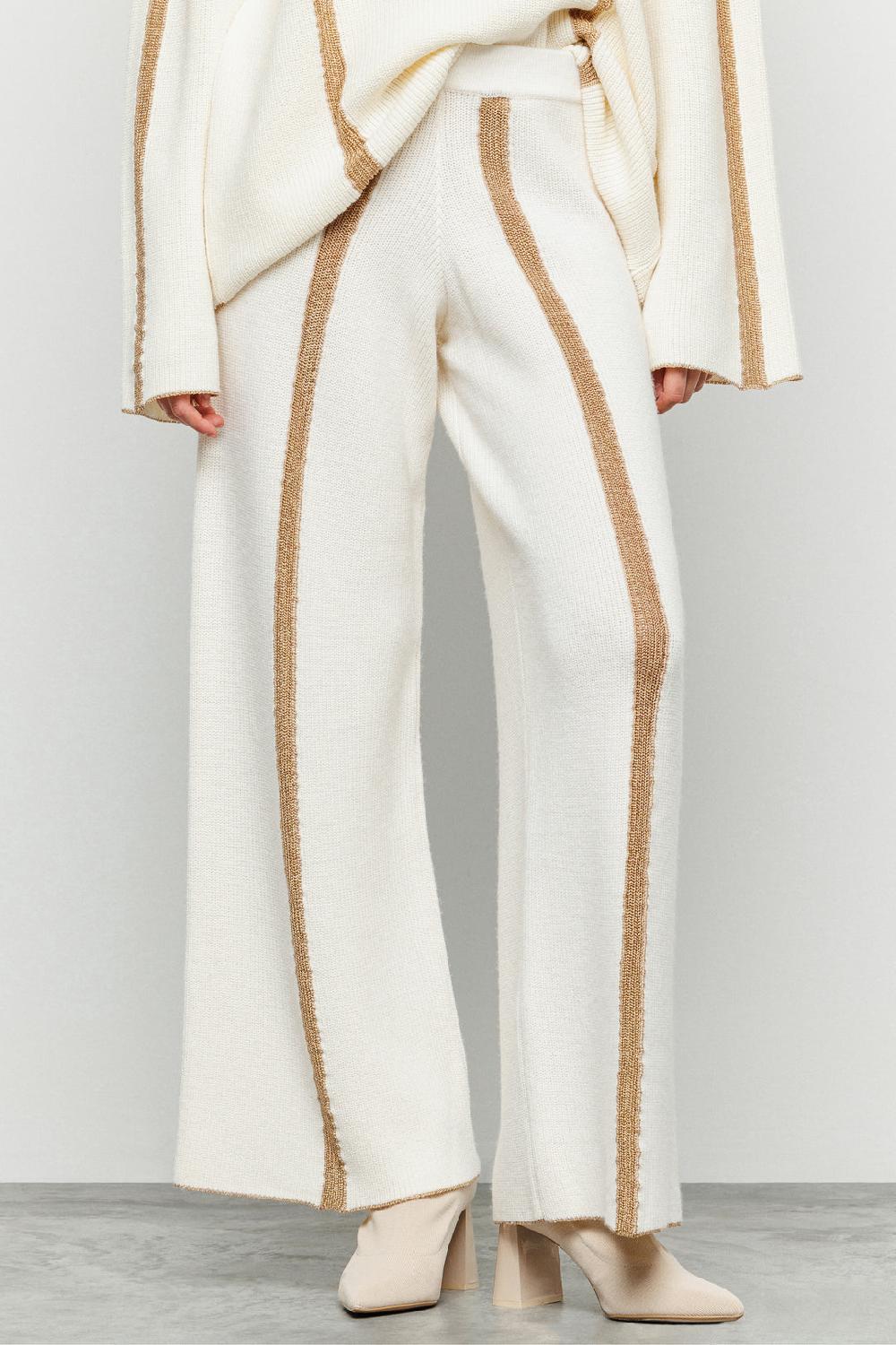 Akep PANTALONE AKEP A COSTE CON INTARSIO LUREX