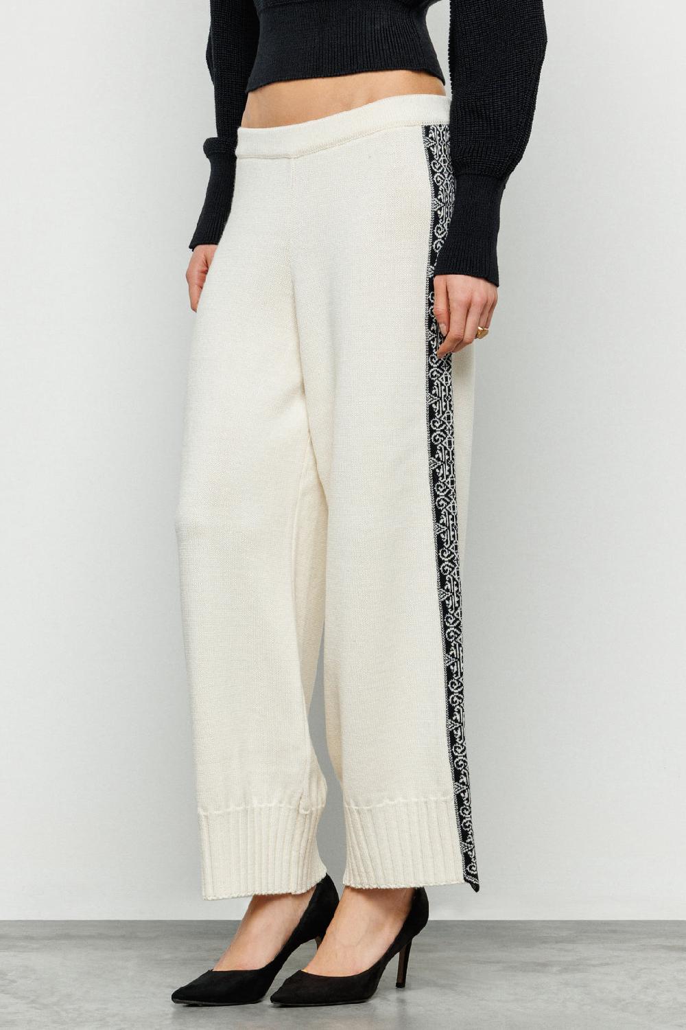 Akep PANTALONE AKEP CON BANDA JACQUARD LATERALE