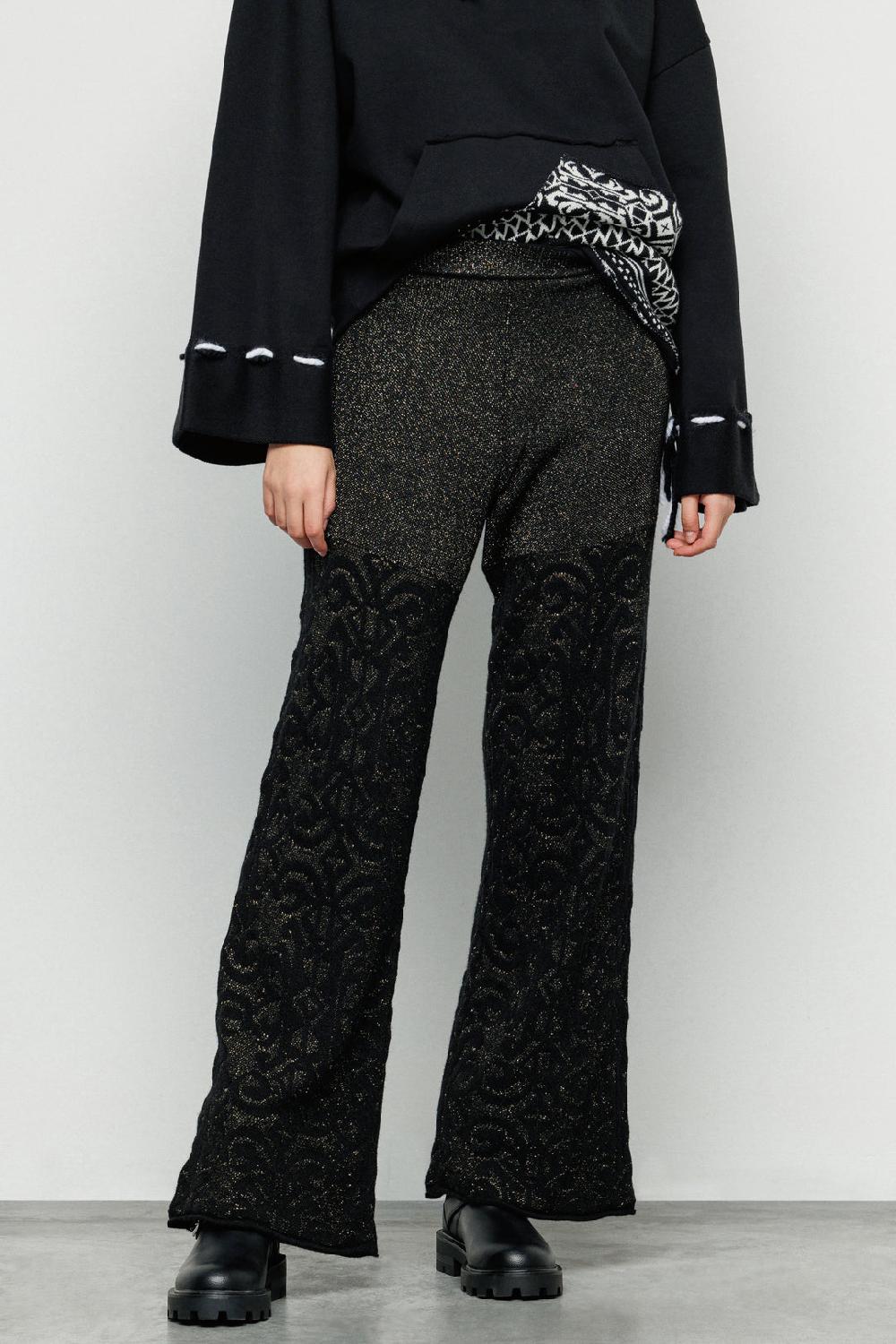 Akep PANTALONE AKEP IN MAGLIA LUREX