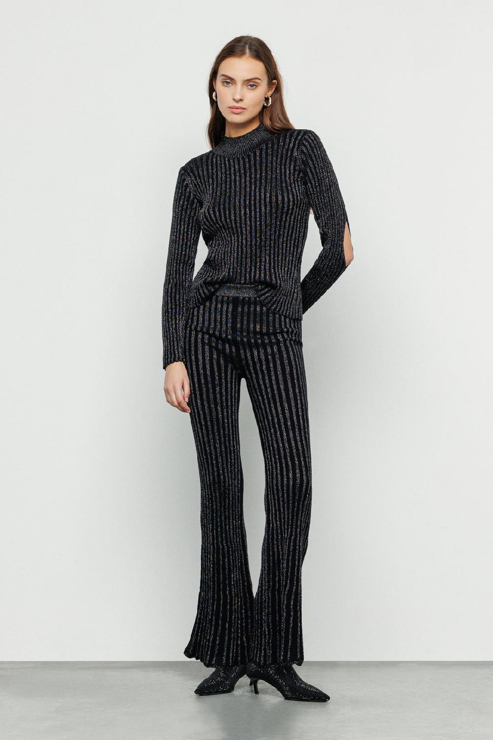 Akep PANTALONE FLARE AKEP IN VANISE' A COSTE