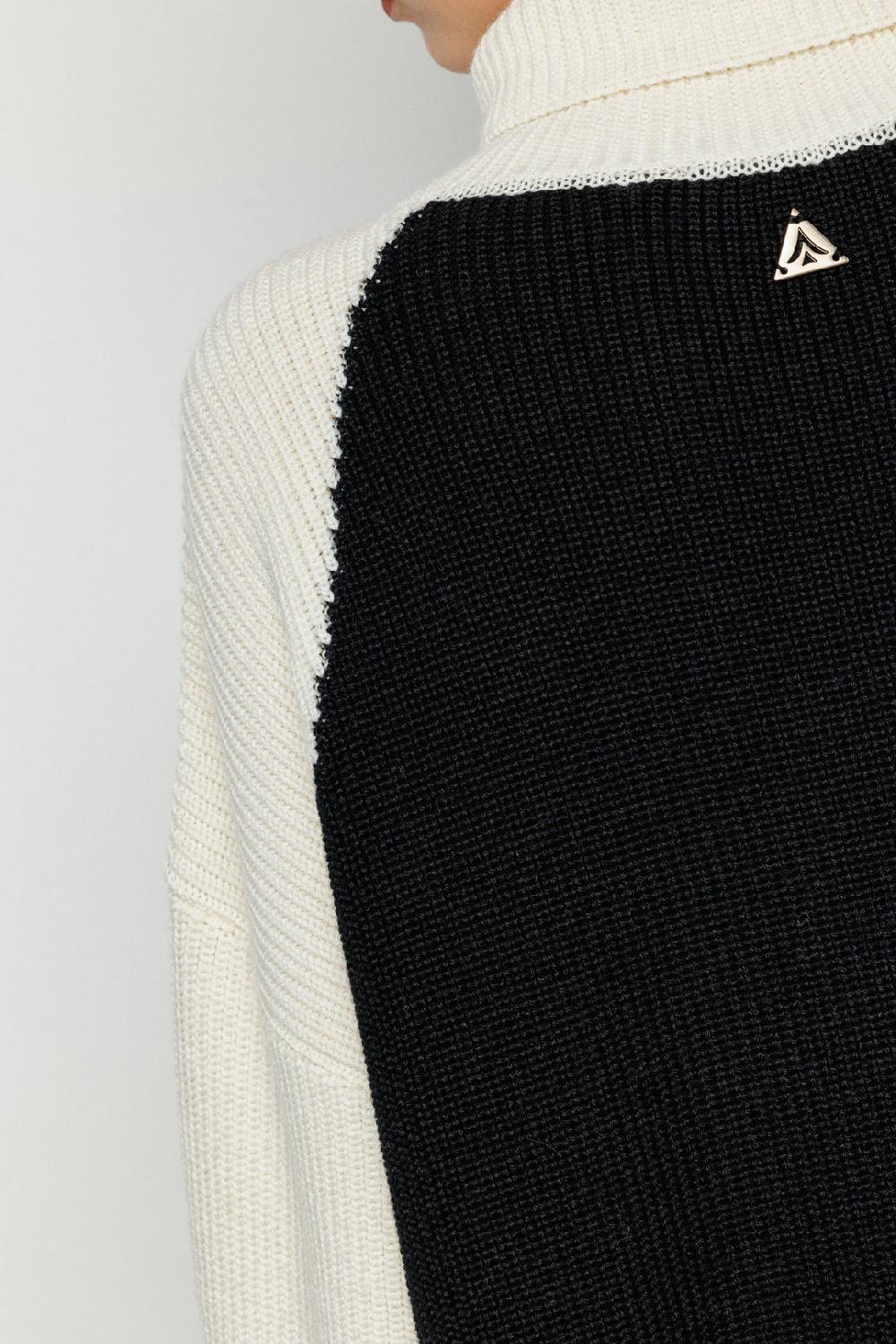 Akep PULLOVER AKEP BICOLOR A COLLO ALTO