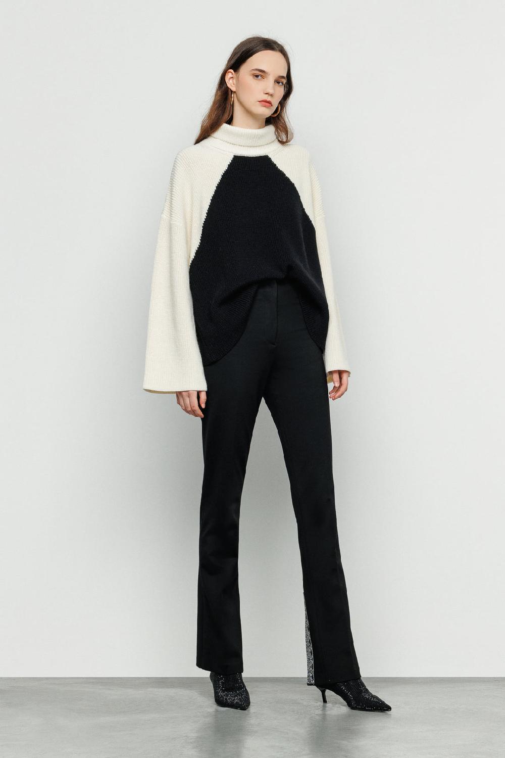 Akep PULLOVER AKEP BICOLOR A COLLO ALTO