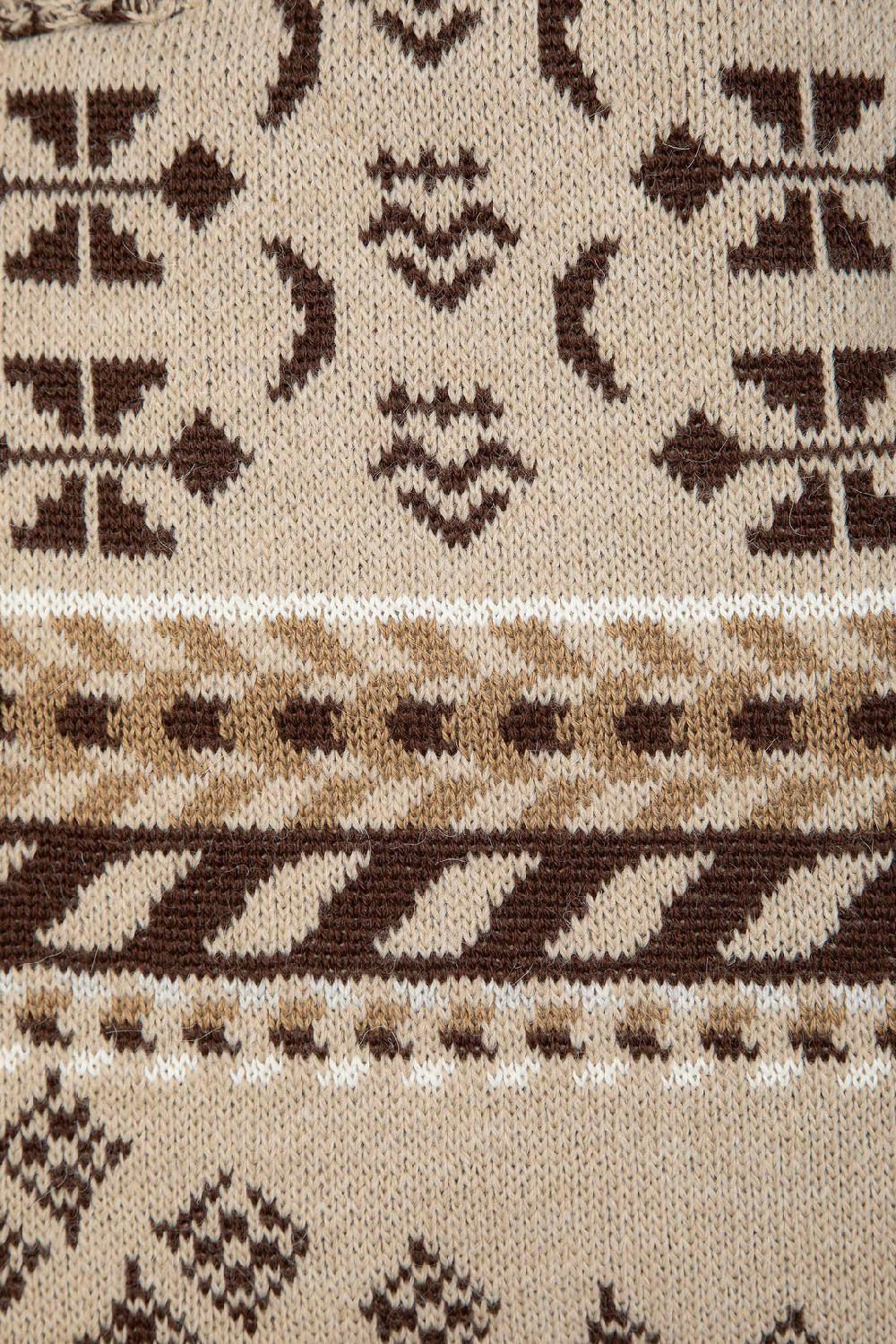 Akep SHOPPING BAG AKEP MISTO LANA JACQUARD SABBIA