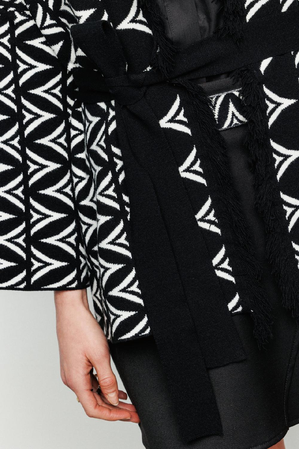 Akep CARDIGAN AKEP JACQUARD FANTASIA ALLOVER LOGOMANIA