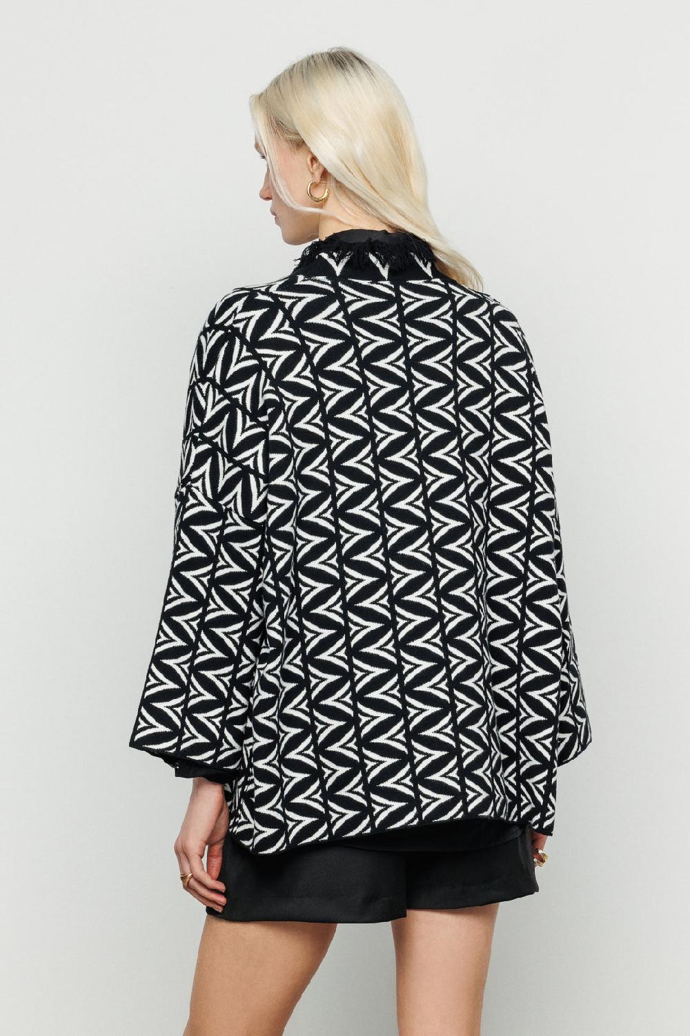 Akep CARDIGAN AKEP JACQUARD FANTASIA ALLOVER LOGOMANIA