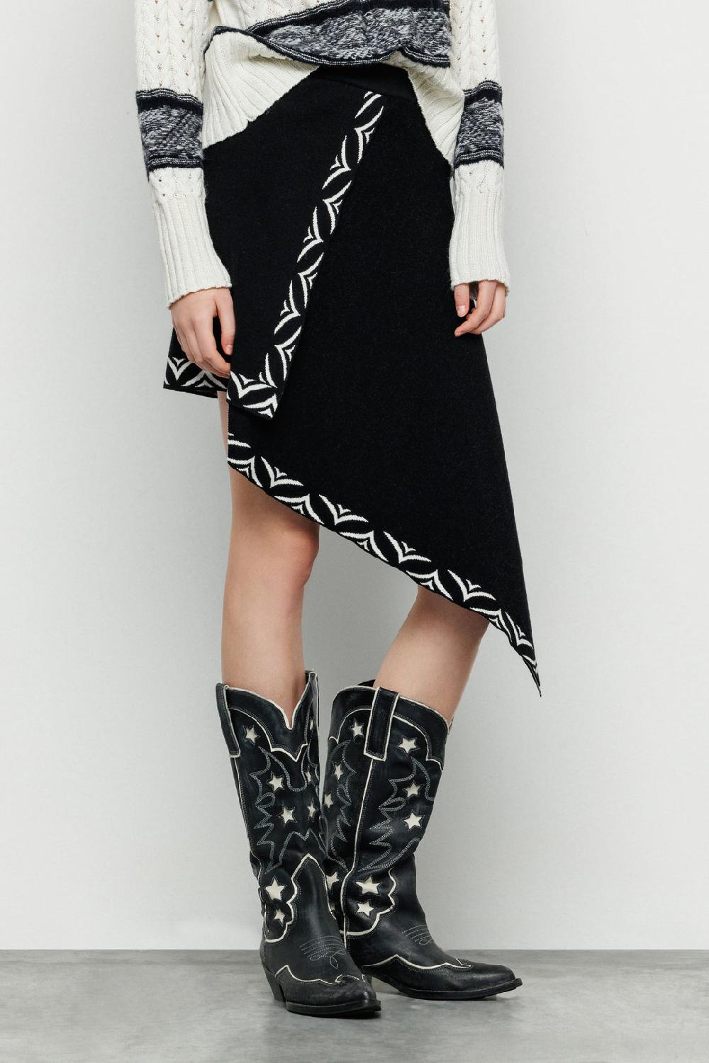 Akep GONNA CORTA AKEP A PORTAFOGLIO CON ORLO JACQUARD