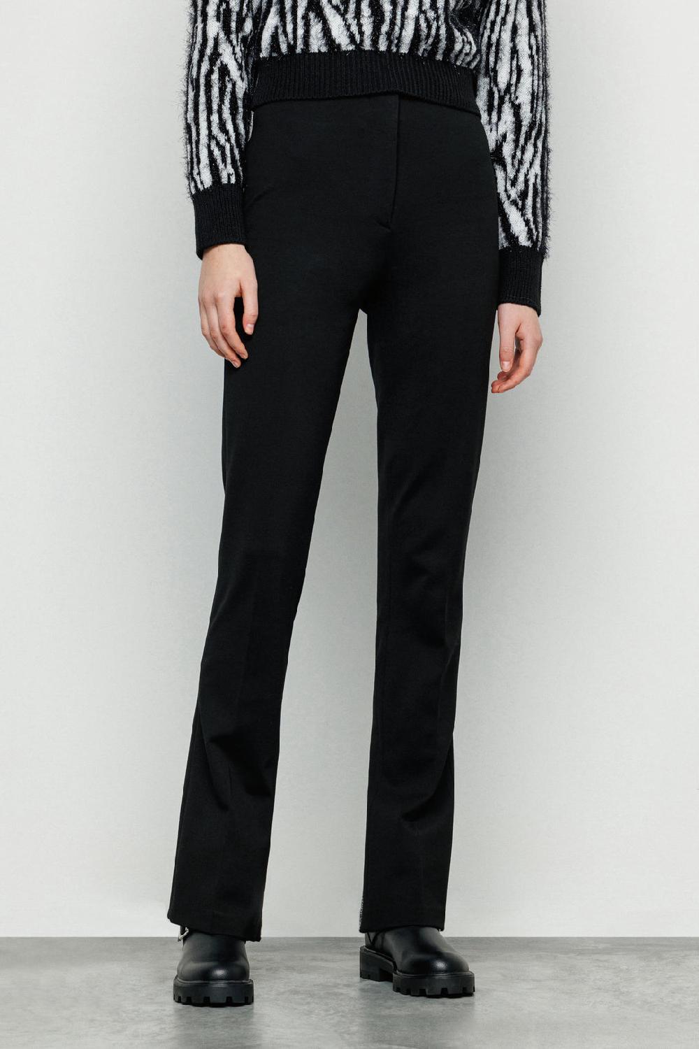 Akep PANTALONE AKEP CON SPACCHI SUL FONDO IN JACQUARD