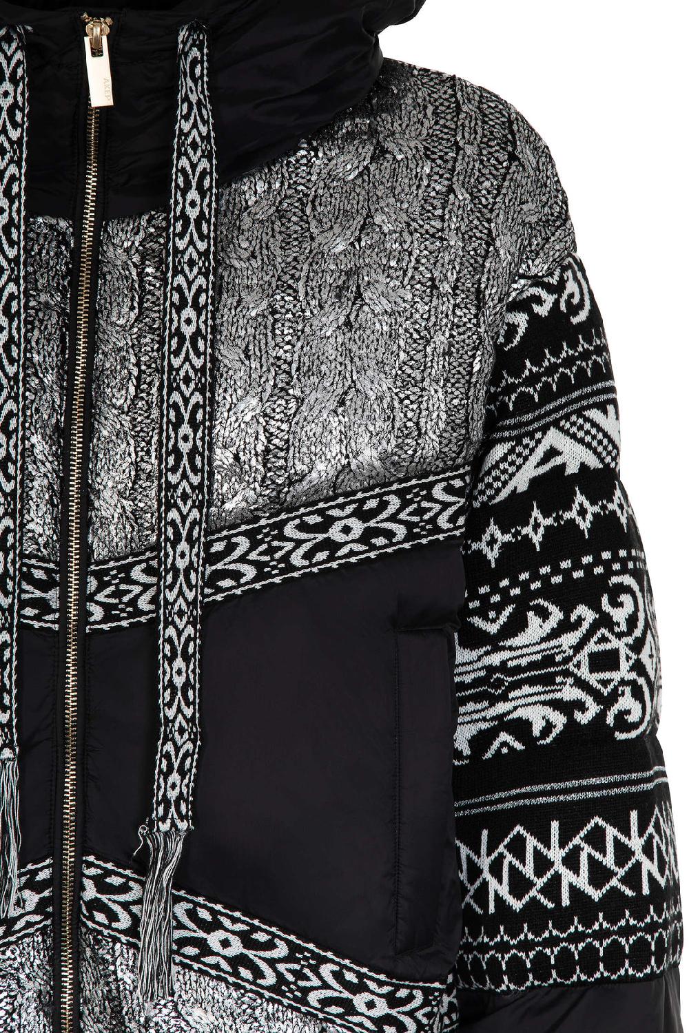 Akep PIUMINO AKEP CON CAPPUCCIO E DETTAGLI LAMINATI