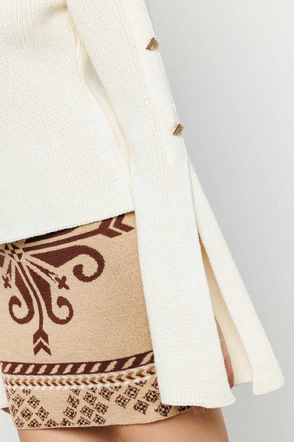 Akep PULLOVER AKEP GIROCOLLO CON BOTTONI LOGATI LUNGO LE MANICHE