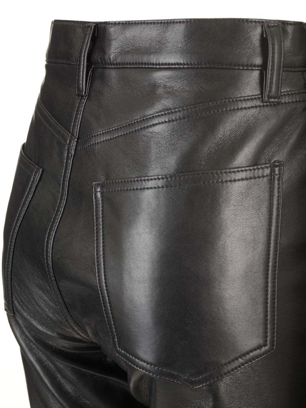 Al Duca D'Aosta Agolde Pantaloni In Pelle "90's Pinch Waist Long"