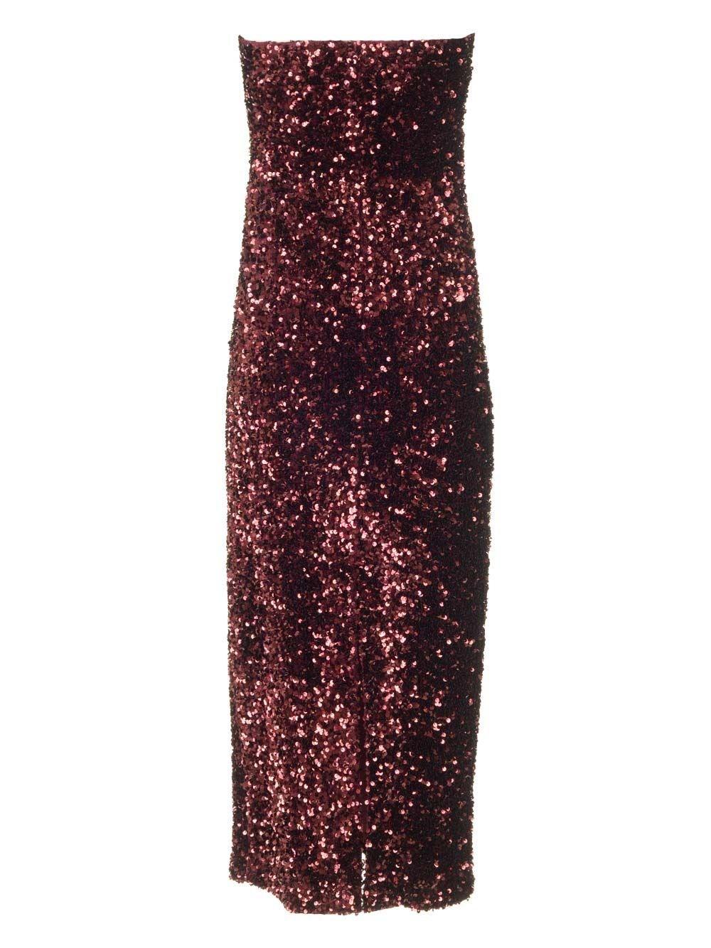 Al Duca D'Aosta Al Duca D'aosta Abito Bustier In Paillettes