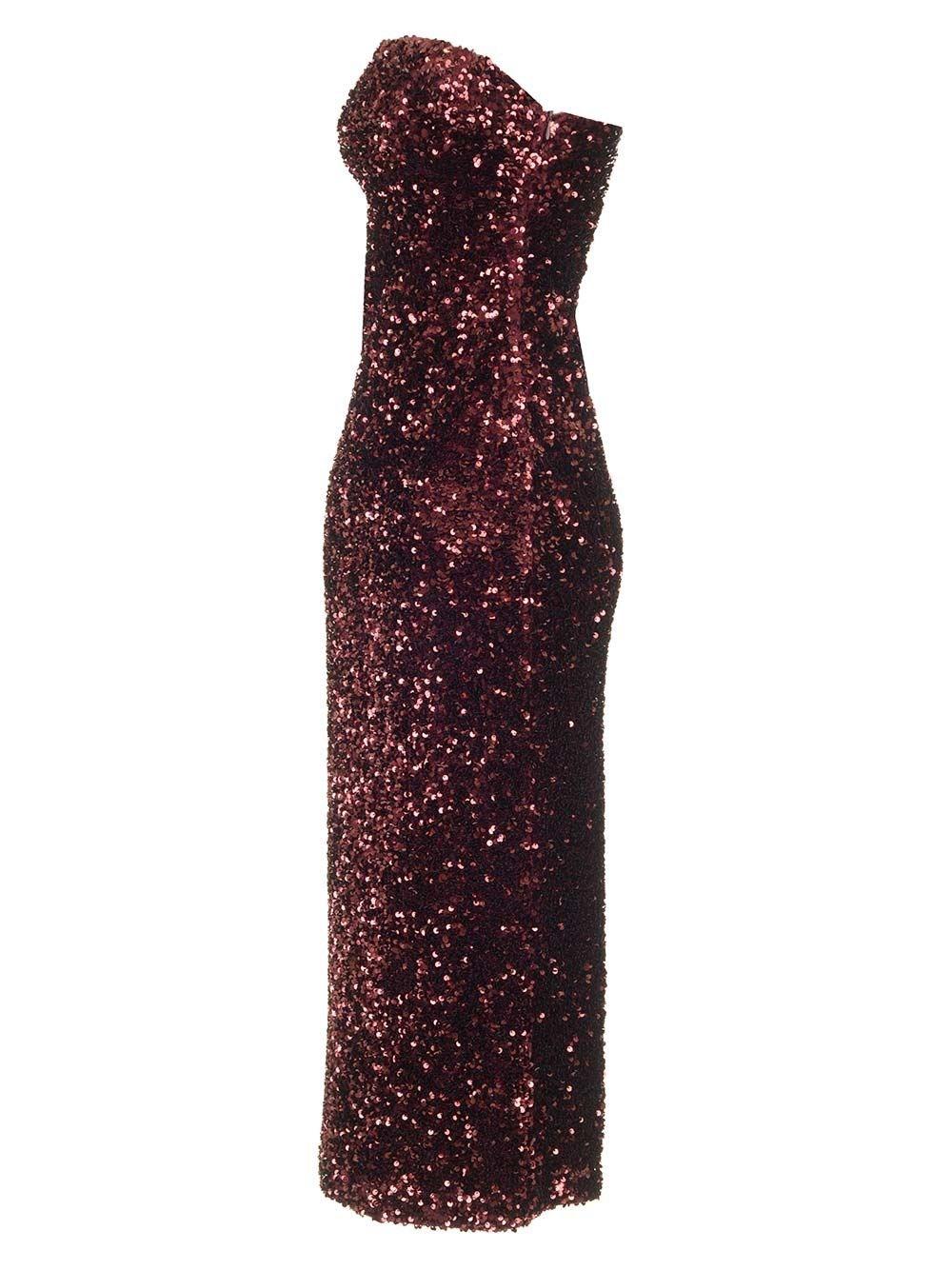 Al Duca D'Aosta Al Duca D'aosta Abito Bustier In Paillettes