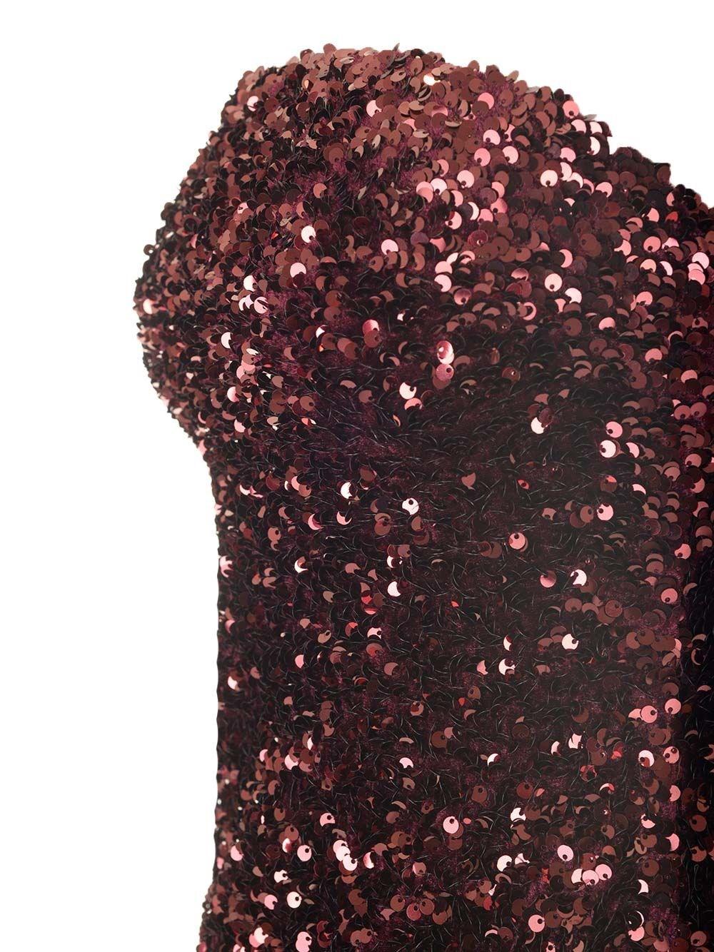 Al Duca D'Aosta Al Duca D'aosta Abito Bustier In Paillettes