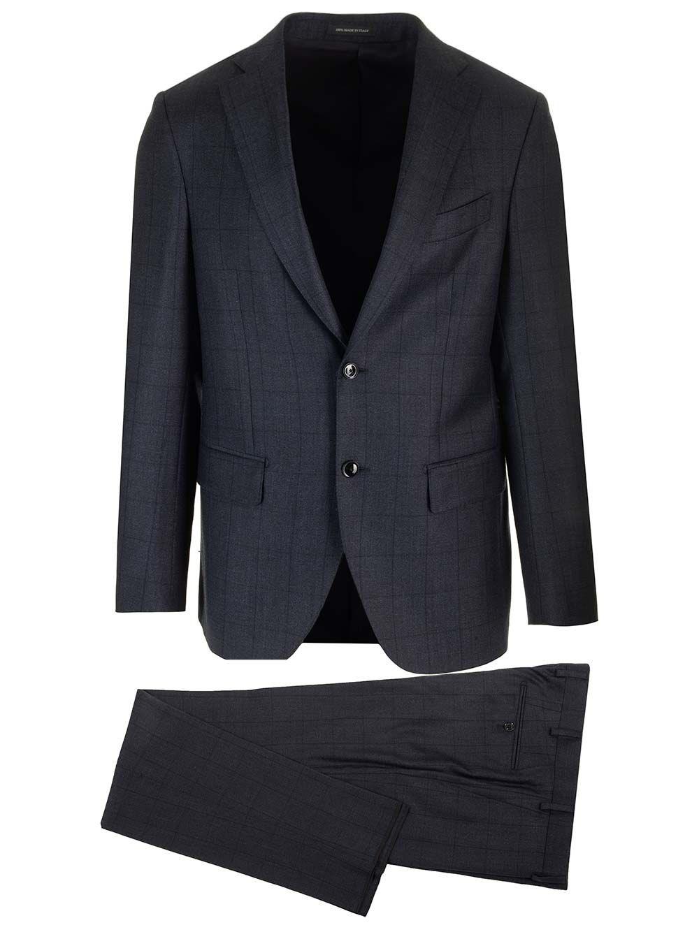 Al Duca D'Aosta Al Duca D'aosta Abito finestrato blu tessuto Loro Piana