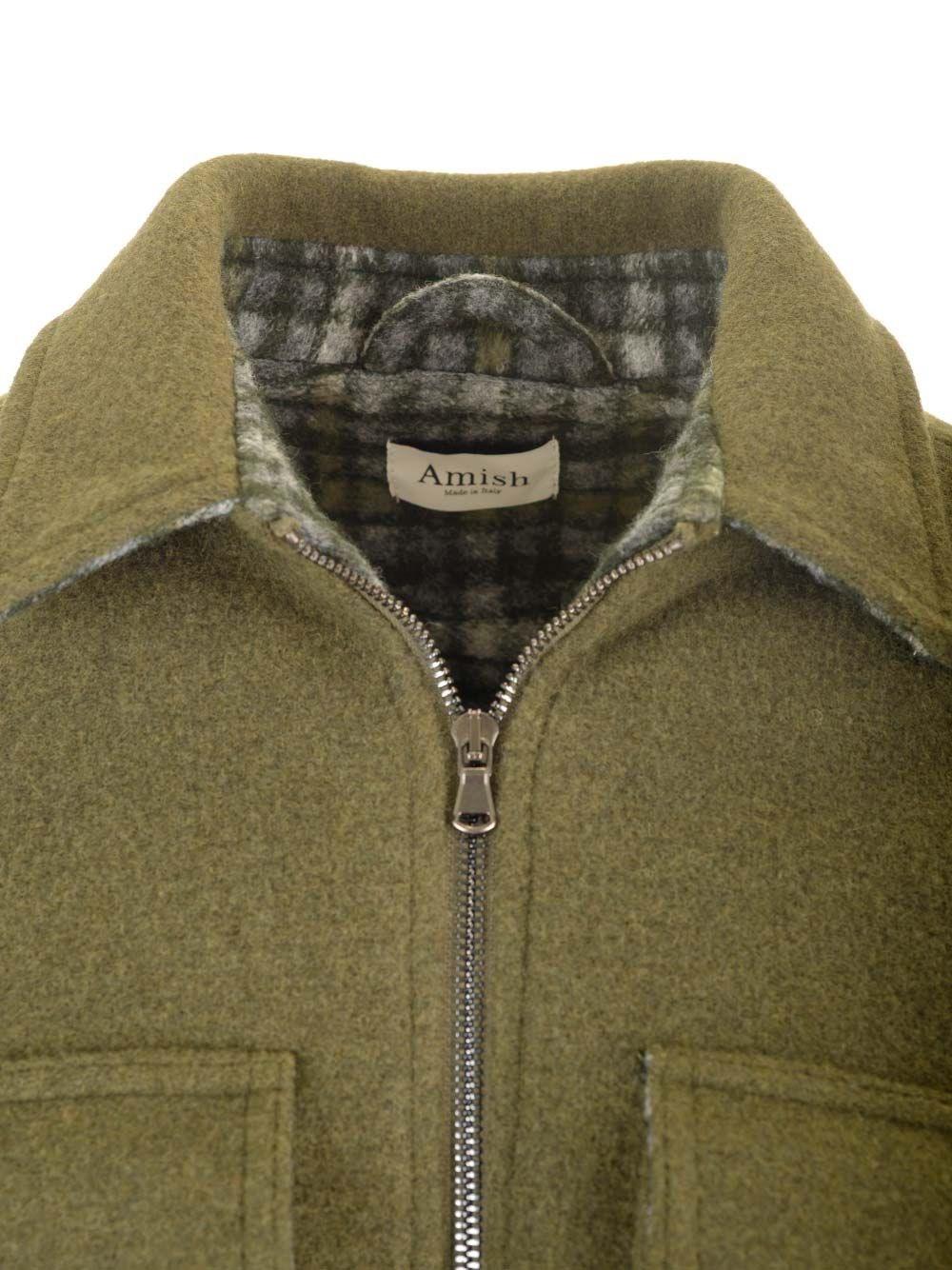 Al Duca D'Aosta Amish Over Shirt In Lana Cotta