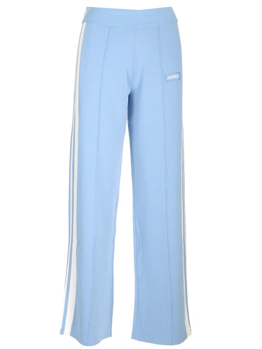 Al Duca D'Aosta Autry Pantaloni in viscosa azzurri