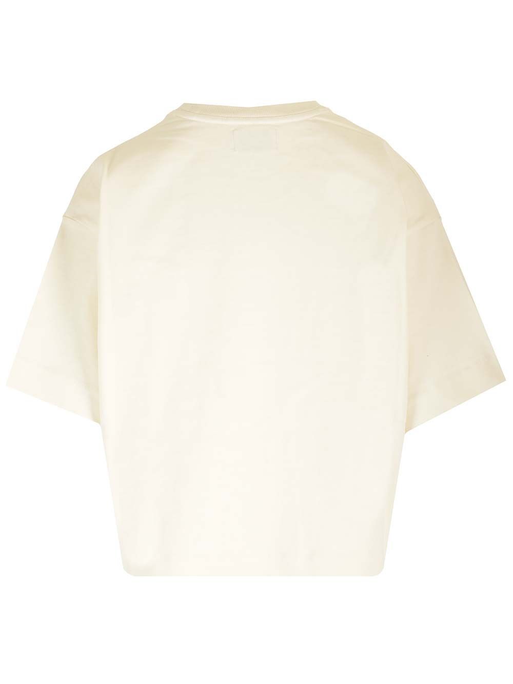 Al Duca D'Aosta Autry T-shirt Cropped Avorio