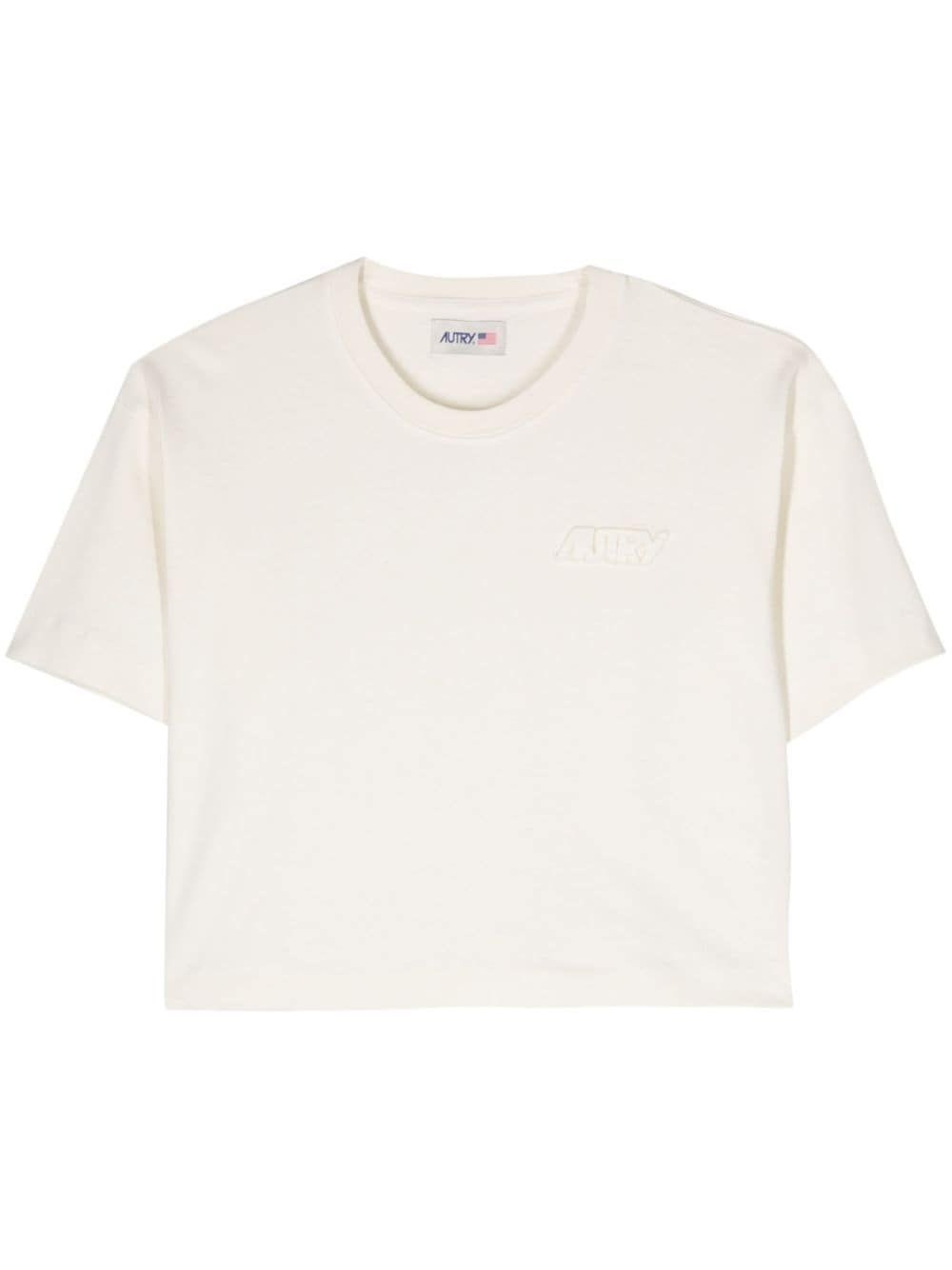 Al Duca D'Aosta Autry T-shirt Cropped Avorio
