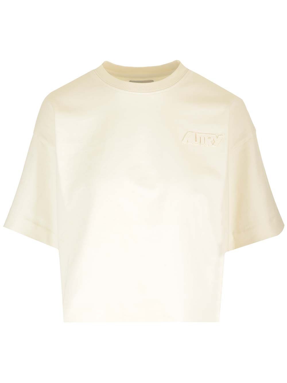 Al Duca D'Aosta Autry T-shirt cropped avorio