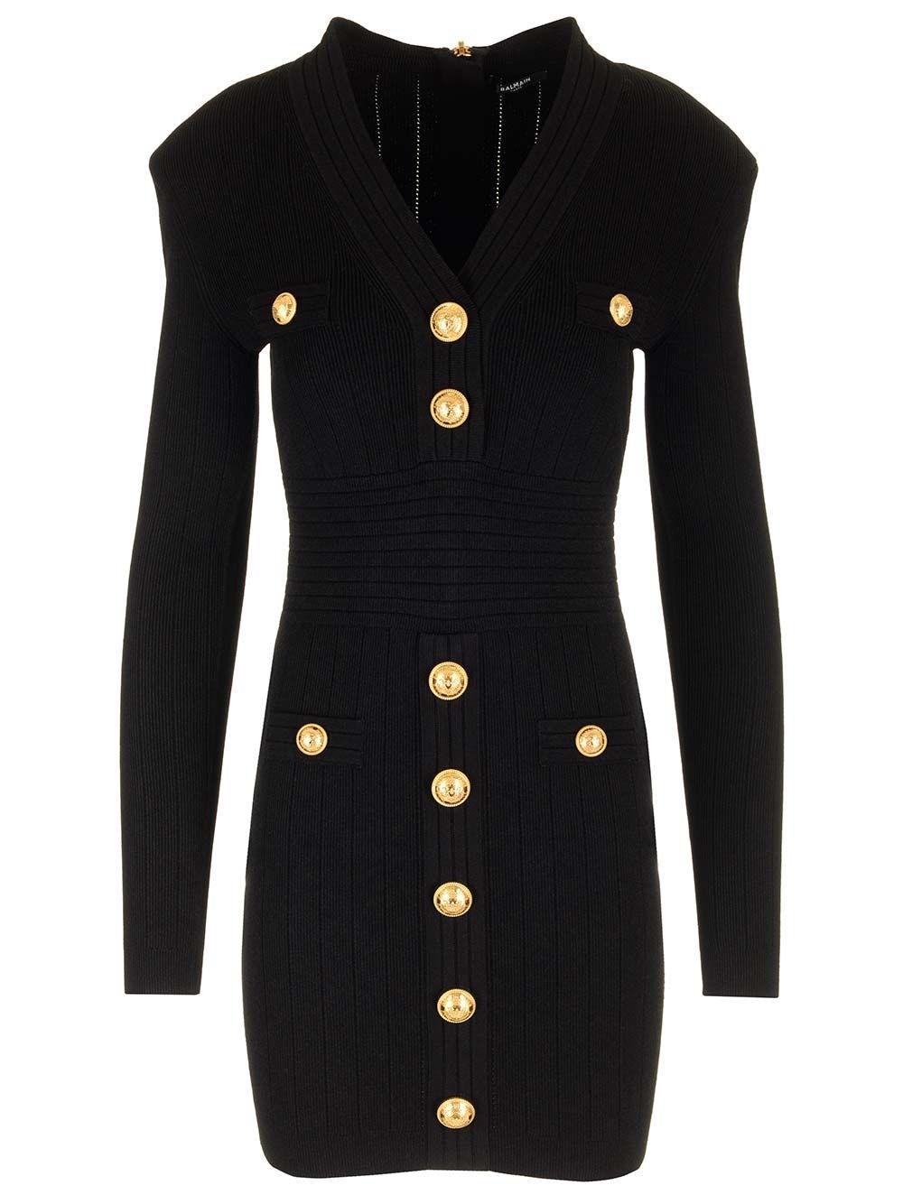 Al Duca D'Aosta Balmain Abito Corto In Maglia