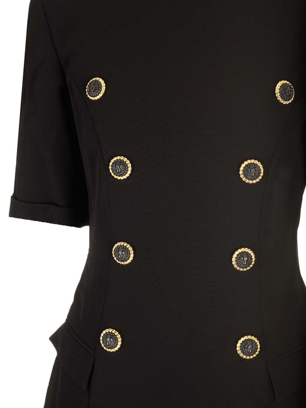 Al Duca D'Aosta Balmain Abito Svasato In Crêpe