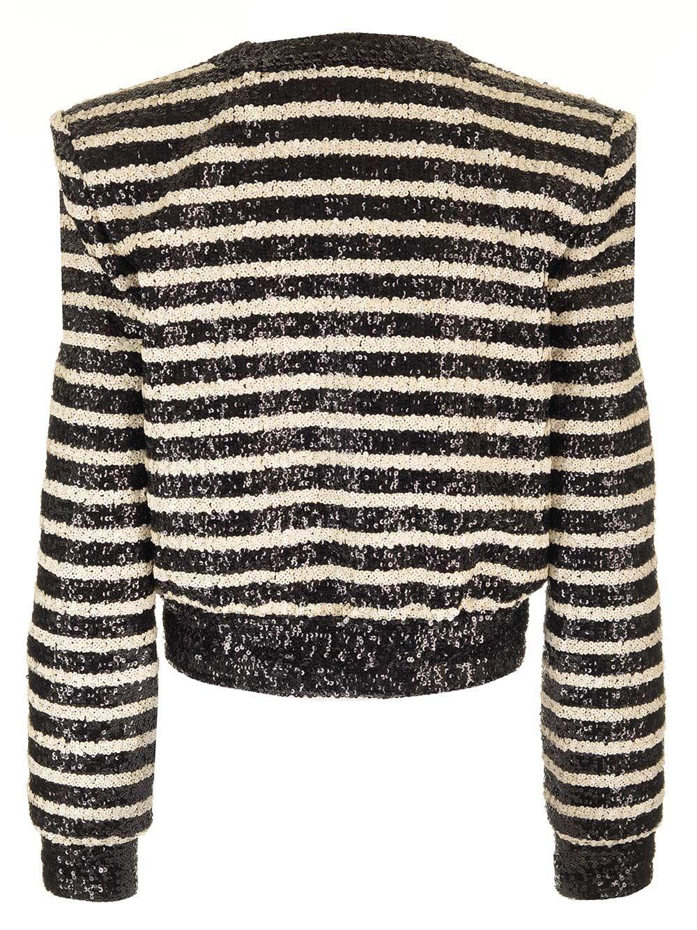 Al Duca D'Aosta Balmain Giacca Corta In Paillettes