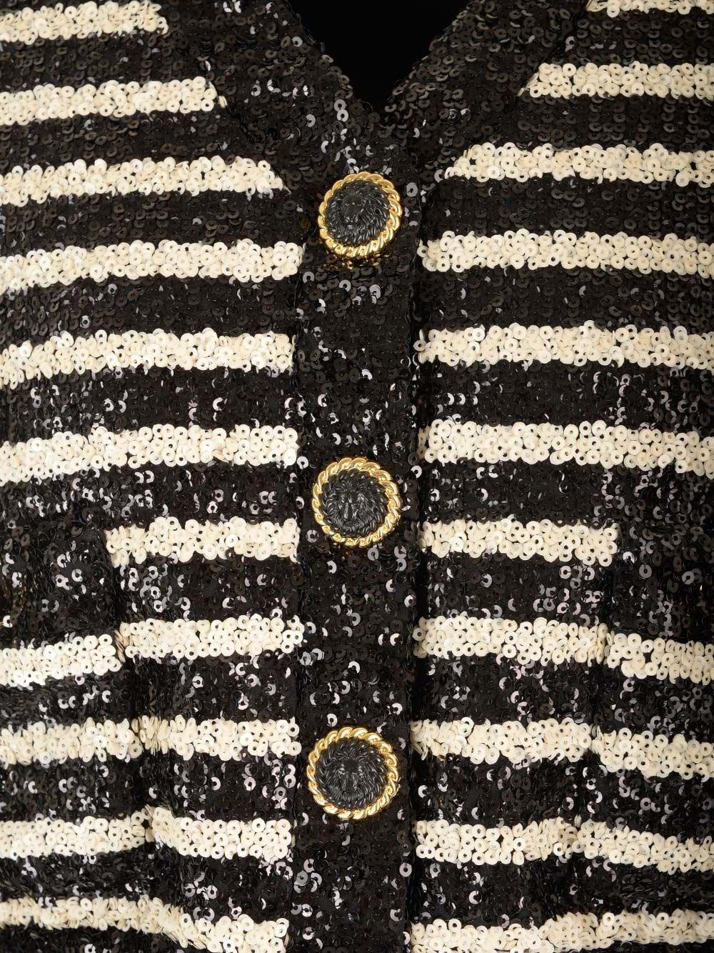 Al Duca D'Aosta Balmain Giacca Corta In Paillettes