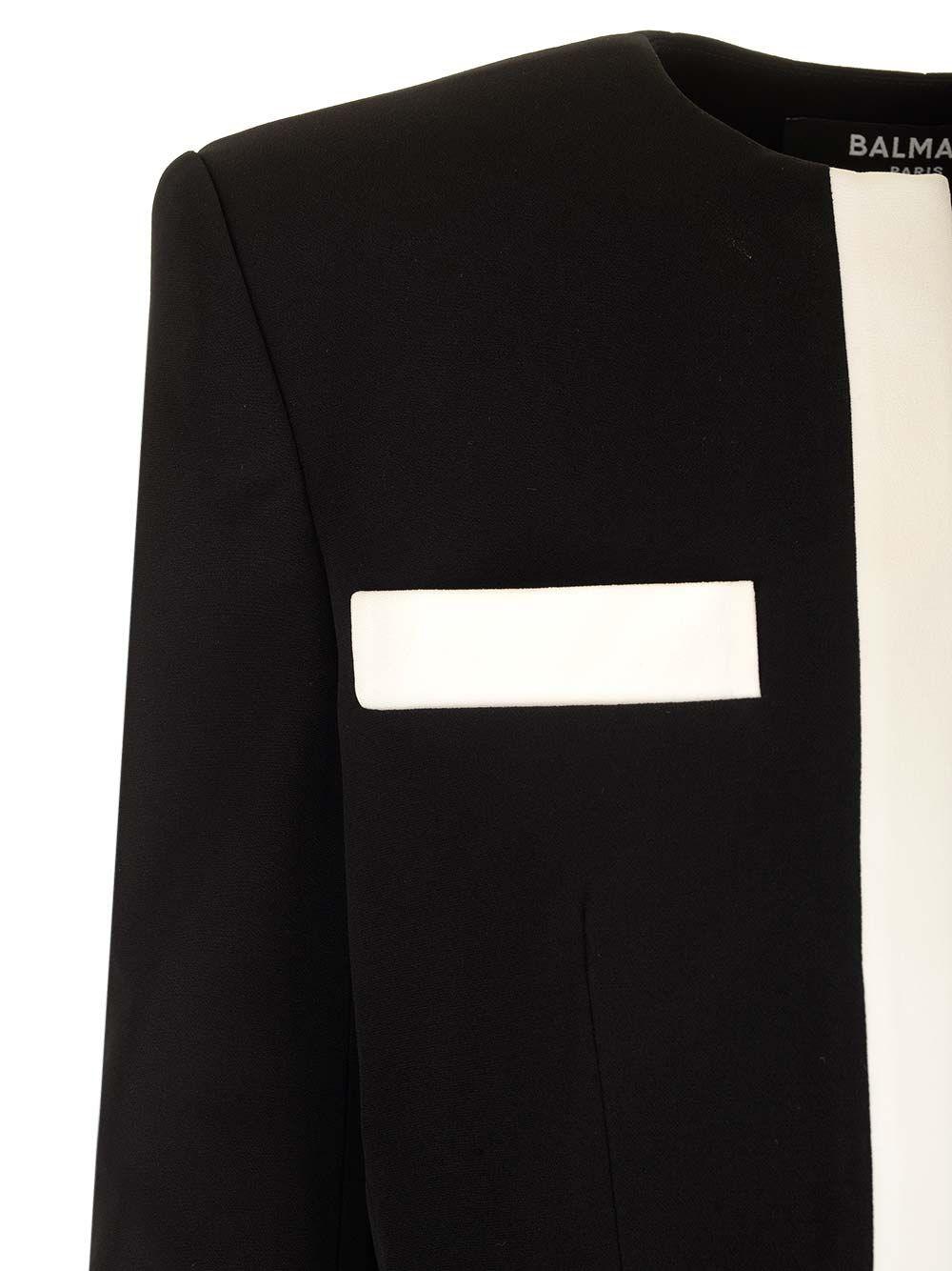 Al Duca D'Aosta Balmain Spencer In Crêpe Bicolore